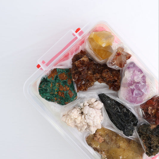Mixed Minerals Flat from Morocco