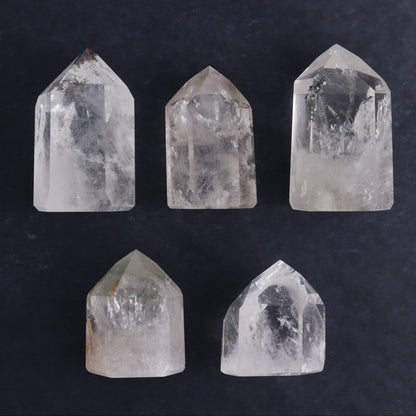 Quartz Towers Set of 5 - Expert Wholesale and Supplier of Wholesale Crystals & Bulk Gemstones, ["Quartz","Towers"]