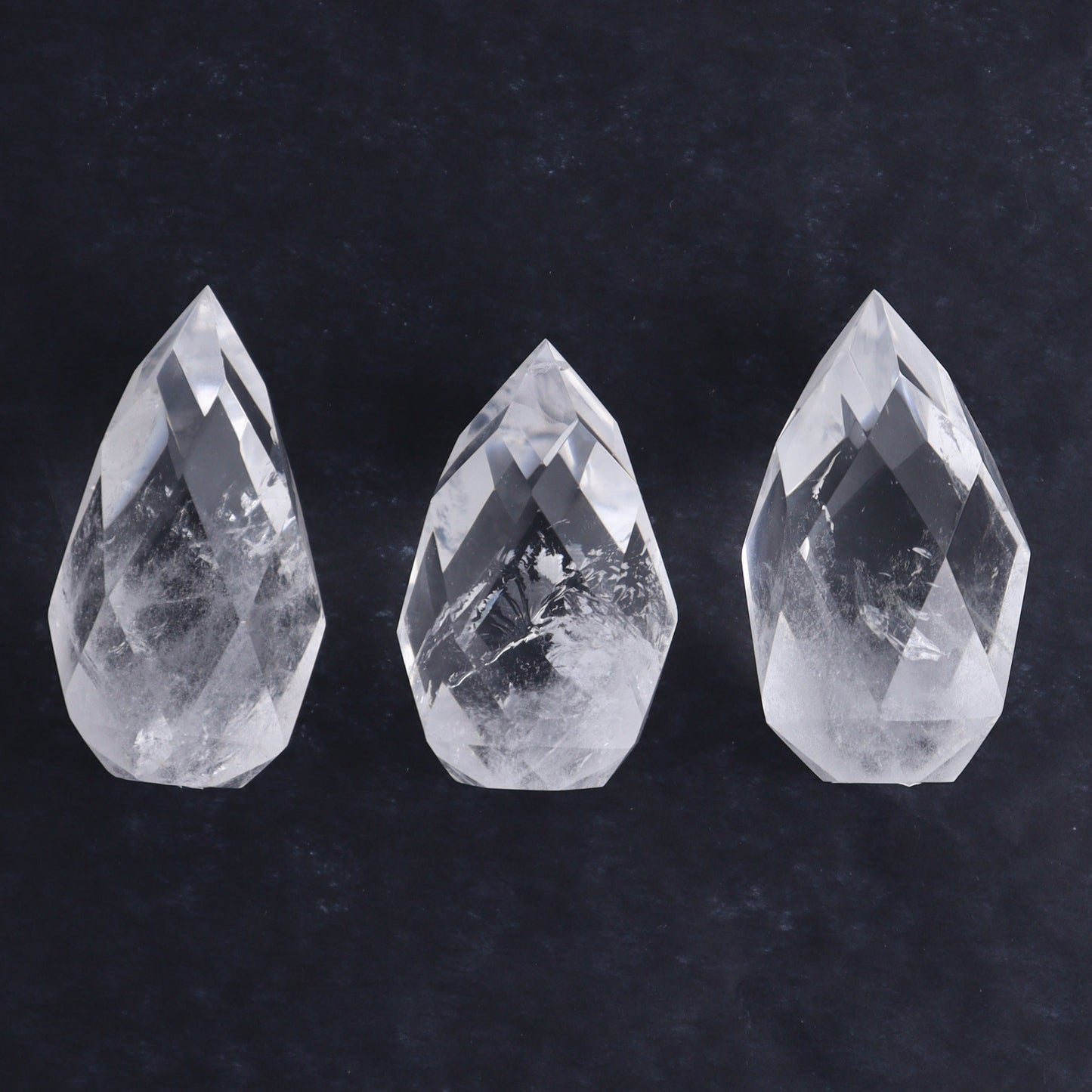 Imperfect Clear Quartz Face Polished Set of 6 - Expert Wholesale and Supplier of Wholesale Crystals & Bulk Gemstones, ["Brazil","Clear Quartz","Face Polished","Quartz"]