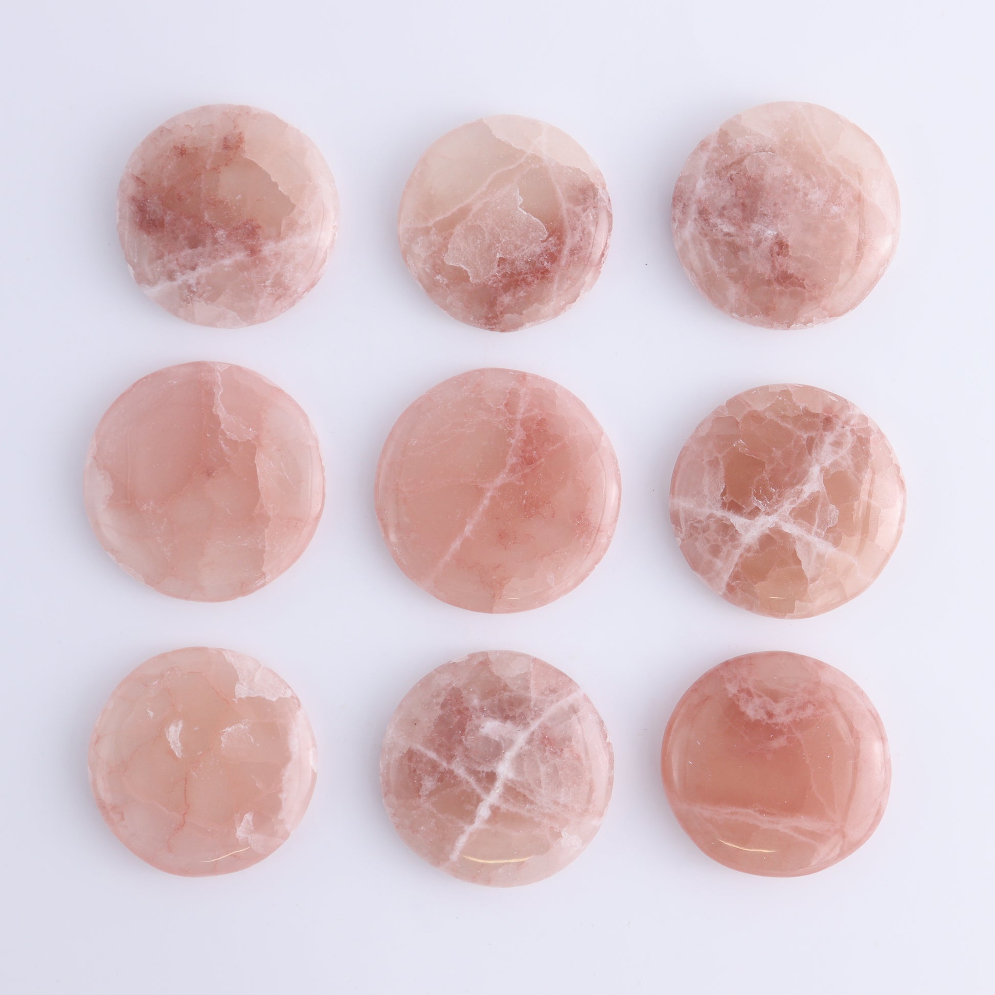One Pink Peach Calcite Flat Stone - Expert Wholesale and Supplier of Wholesale Crystals & Bulk Gemstones, ["Calcite","Flat Stone","Pakistan","Pink Calcite","Pink Peach Calcite"]