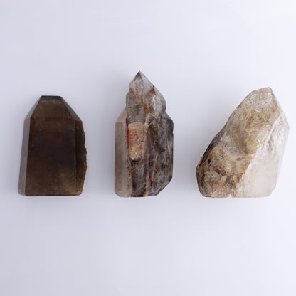 Quartz Freeform Set of 3 - Expert Wholesale and Supplier of Wholesale Crystals & Bulk Gemstones, ["Freeform","Madagascar","Quartz"]