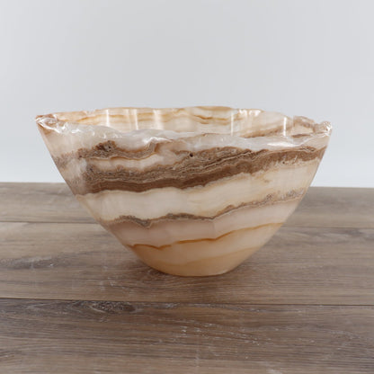 Mexican Onyx/Calcite Bowl 12"