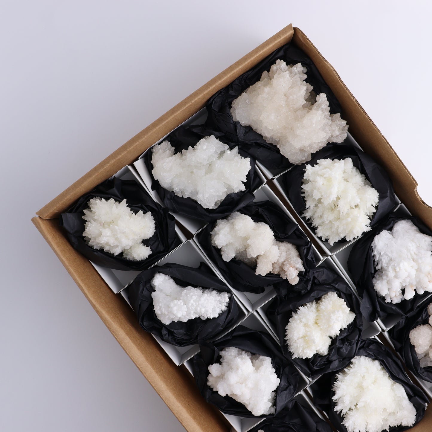 Aragonite Clusters Set of 12 - Expert Wholesale and Supplier of Wholesale Crystals & Bulk Gemstones, ["aragonite","Clusters","Freeforms","Mexico"]