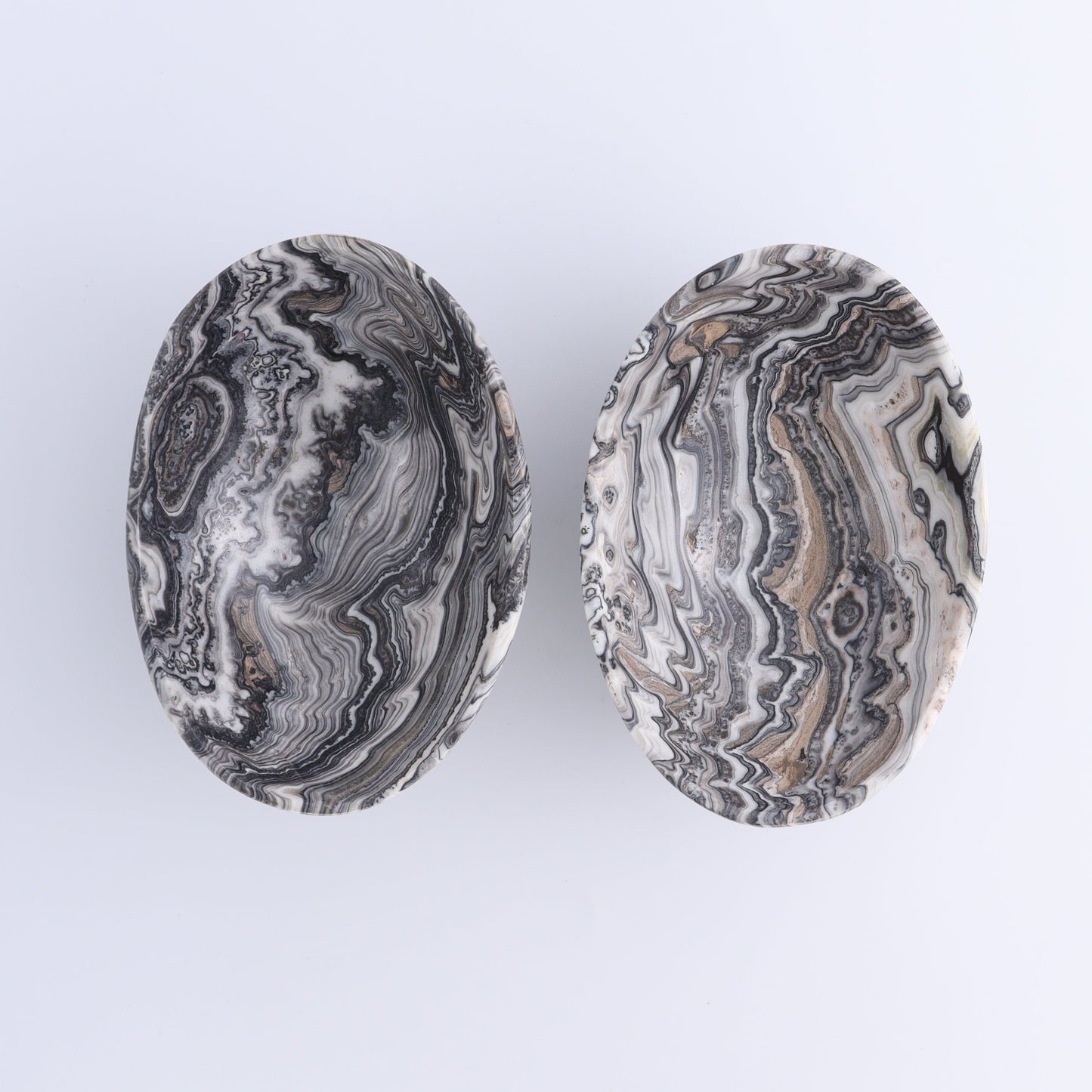 One Mexican Onyx/Calcite Black Zebra Small Oval Bowl - Expert Wholesale and Supplier of Wholesale Crystals & Bulk Gemstones, ["bowl","Bowls","Calcite","Catalog Onyx","Decorative Dish","Mexico","onyx"]