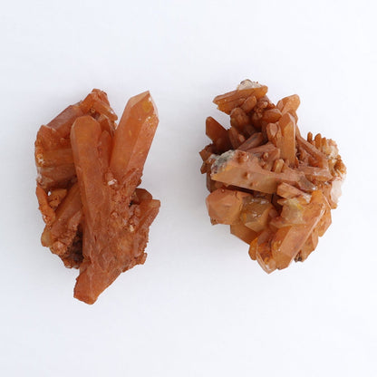 Dark Tangerine Quartz Clusters Set of 8 - Expert Wholesale and Supplier of Wholesale Crystals & Bulk Gemstones, ["Clusters","Quartz","Tangerine Quartz"]