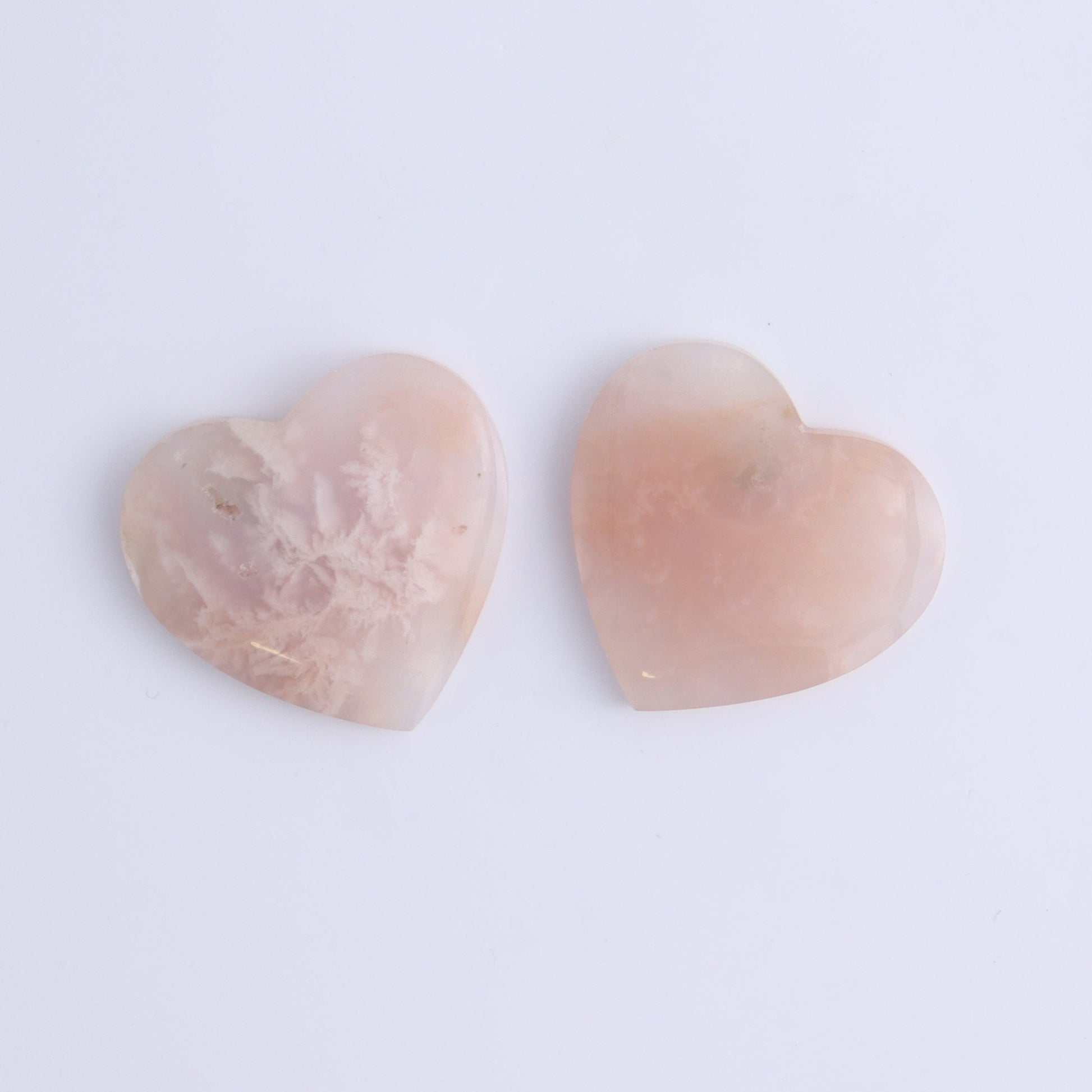 One Pink Carnelian Heart Cab - Expert Wholesale and Supplier of Wholesale Crystals & Bulk Gemstones, ["Cabs","carnelian","Hearts","Pink Carnelian"]