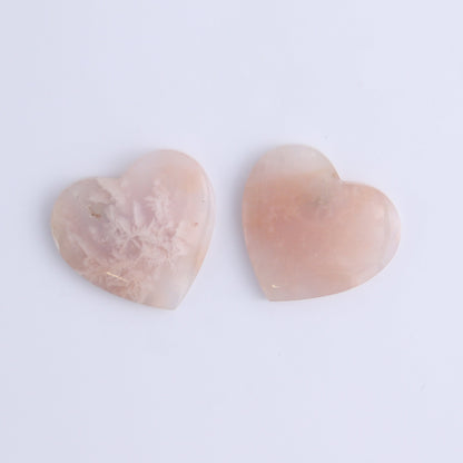 One Pink Carnelian Heart Cab - Expert Wholesale and Supplier of Wholesale Crystals & Bulk Gemstones, ["Cabs","carnelian","Hearts","Pink Carnelian"]