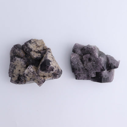 Purple Rain Pocket Fluorite Set of 4 - Expert Wholesale and Supplier of Wholesale Crystals & Bulk Gemstones, ["close_50","England","Fluorite","Purple Rain Pocket","Rough"]
