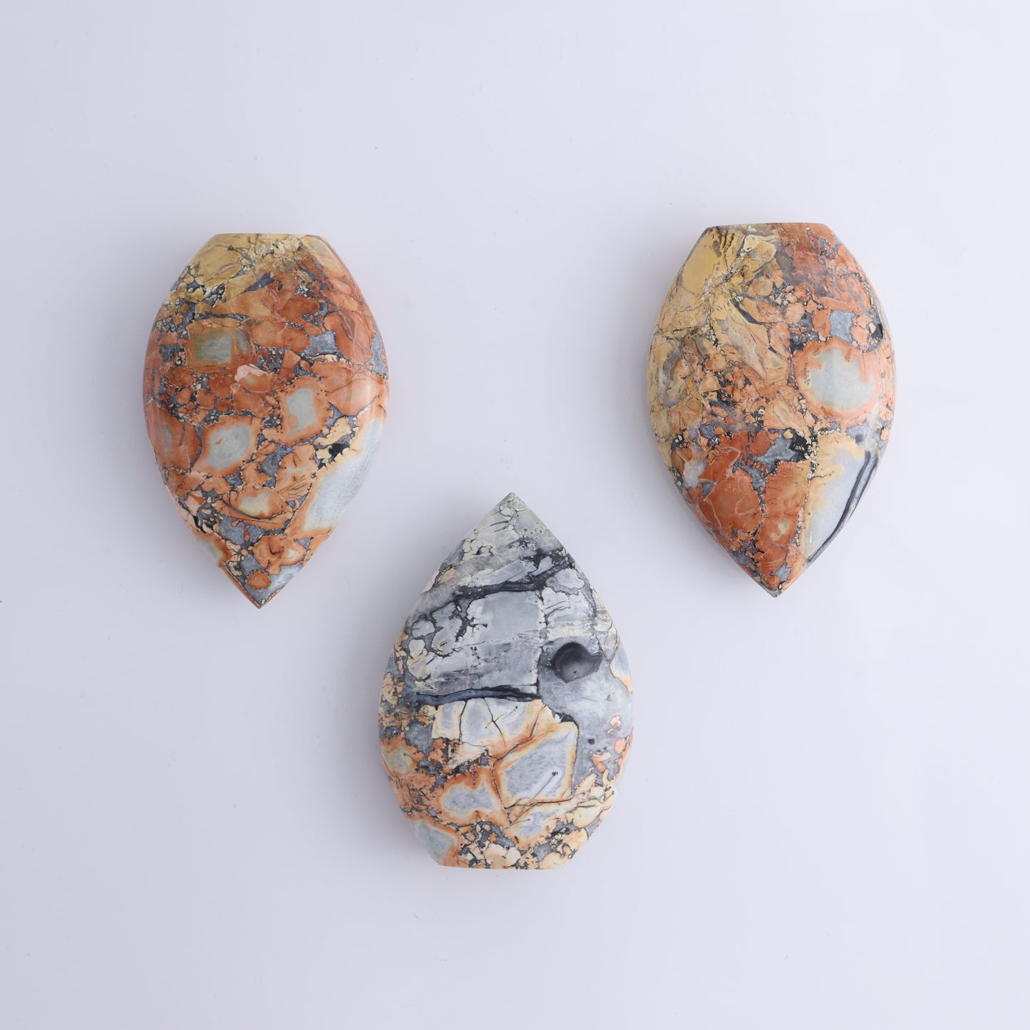 Maligano Jasper Mixed Set of 6 - Expert Wholesale and Supplier of Wholesale Crystals & Bulk Gemstones, ["Freeforms","Hearts","Indonesia","Maligno Jasper"]