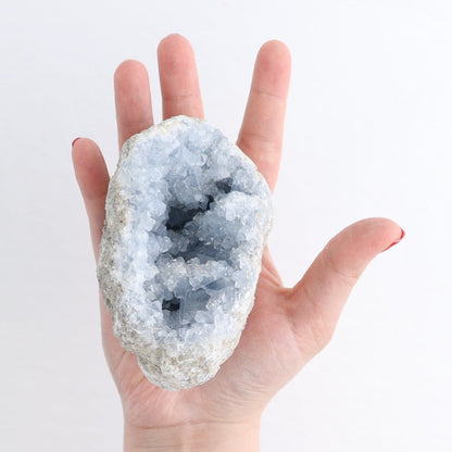 Celestite Clusters Set of 4