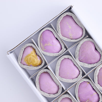 Phosphosiderite Hearts Set of 12 - Expert Wholesale and Supplier of Wholesale Crystals & Bulk Gemstones, ["Hearts","Phosphosiderite"]