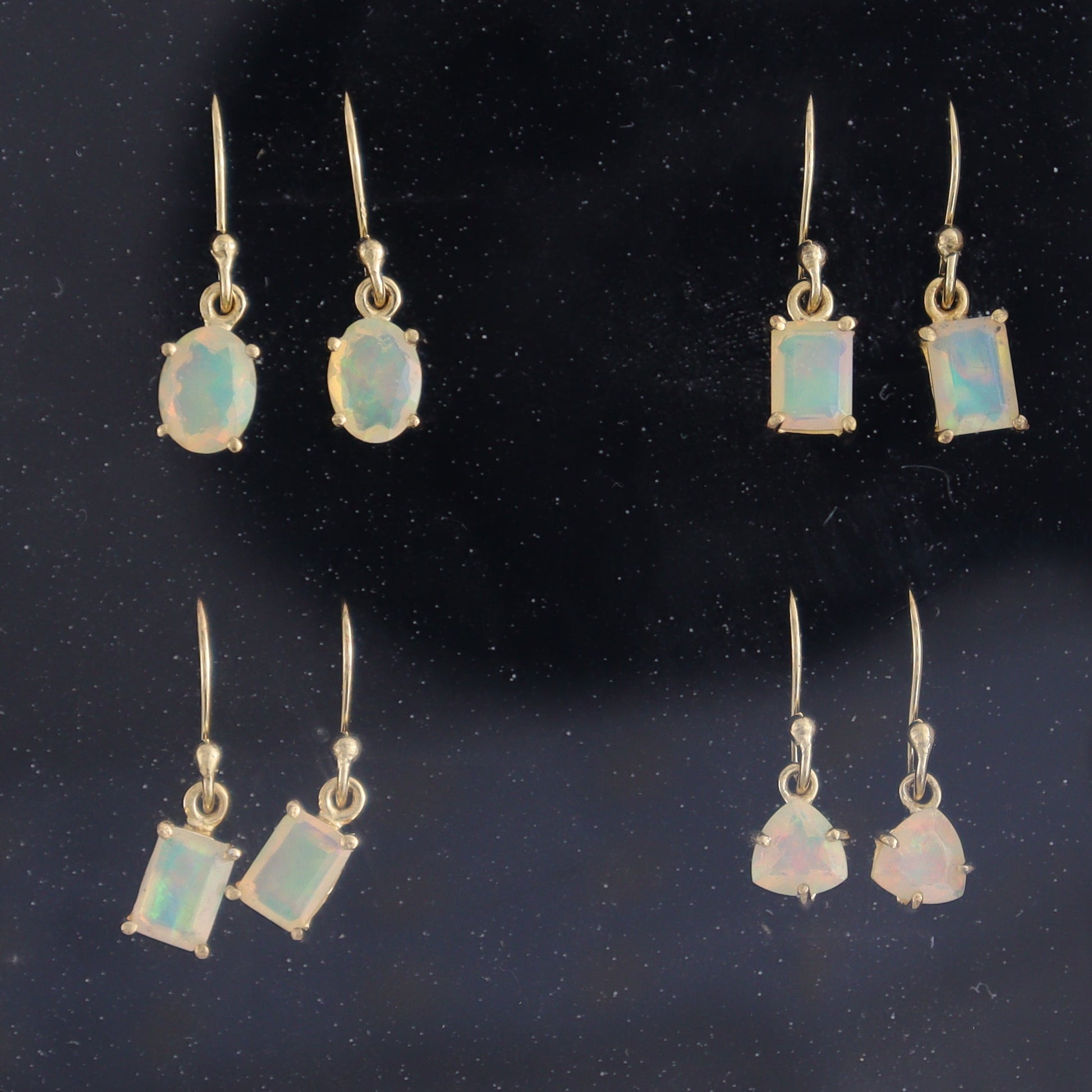 Ethiopian Opal Earrings Pairs of 9 - Expert Wholesale and Supplier of Wholesale Crystals & Bulk Gemstones, ["close_30","earrings","ethiopian opal","India","sterling silver"]