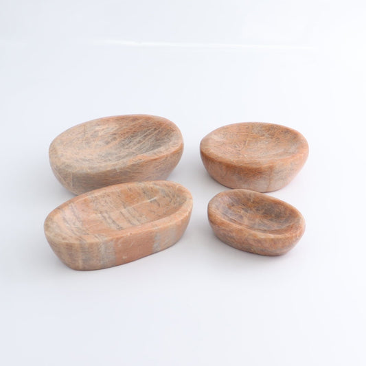 Peach Moonstone Bowl Set of 4 - Expert Wholesale and Supplier of Wholesale Crystals & Bulk Gemstones, ["bowl","Bowls","Peach Moonstone"]