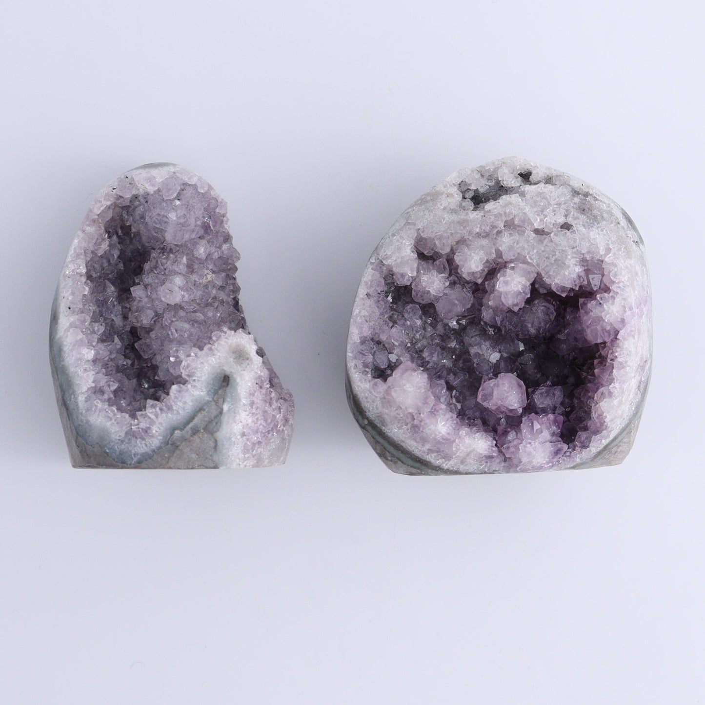 Uruguay Amethyst Cut Base Set of 6 - Expert Wholesale and Supplier of Wholesale Crystals & Bulk Gemstones, ["Amethyst","Cut Base","Uruguay"]