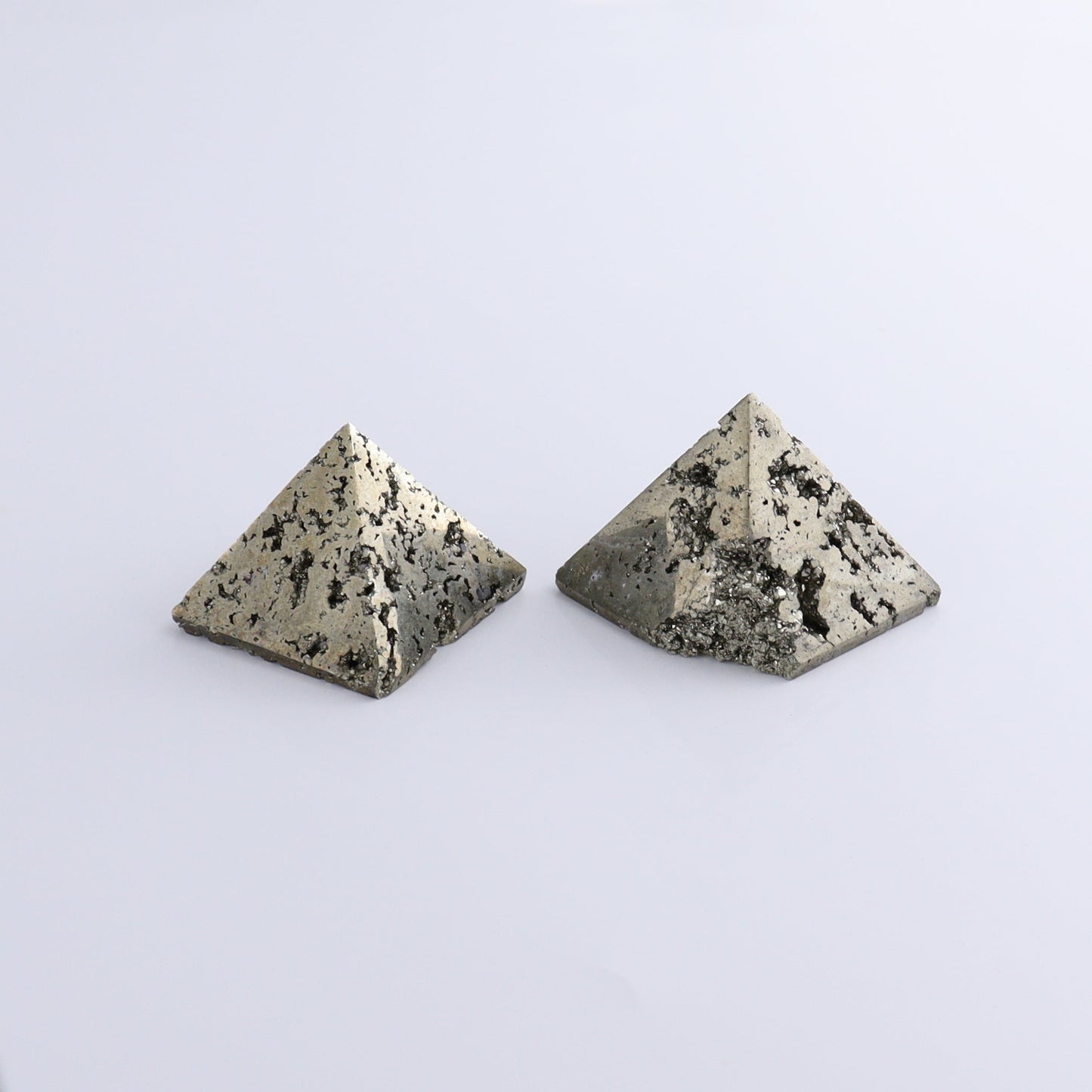 Pyrite Pyramids Set of 4 - Expert Wholesale and Supplier of Wholesale Crystals & Bulk Gemstones, ["Pyramids","Pyrite"]