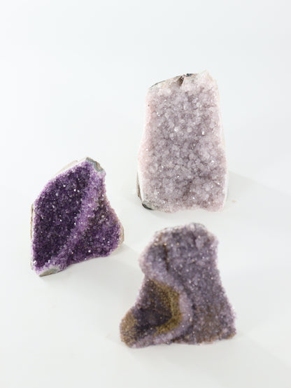 Amethyst Cut Base Set of 3 - Expert Wholesale and Supplier of Wholesale Crystals & Bulk Gemstones, []
