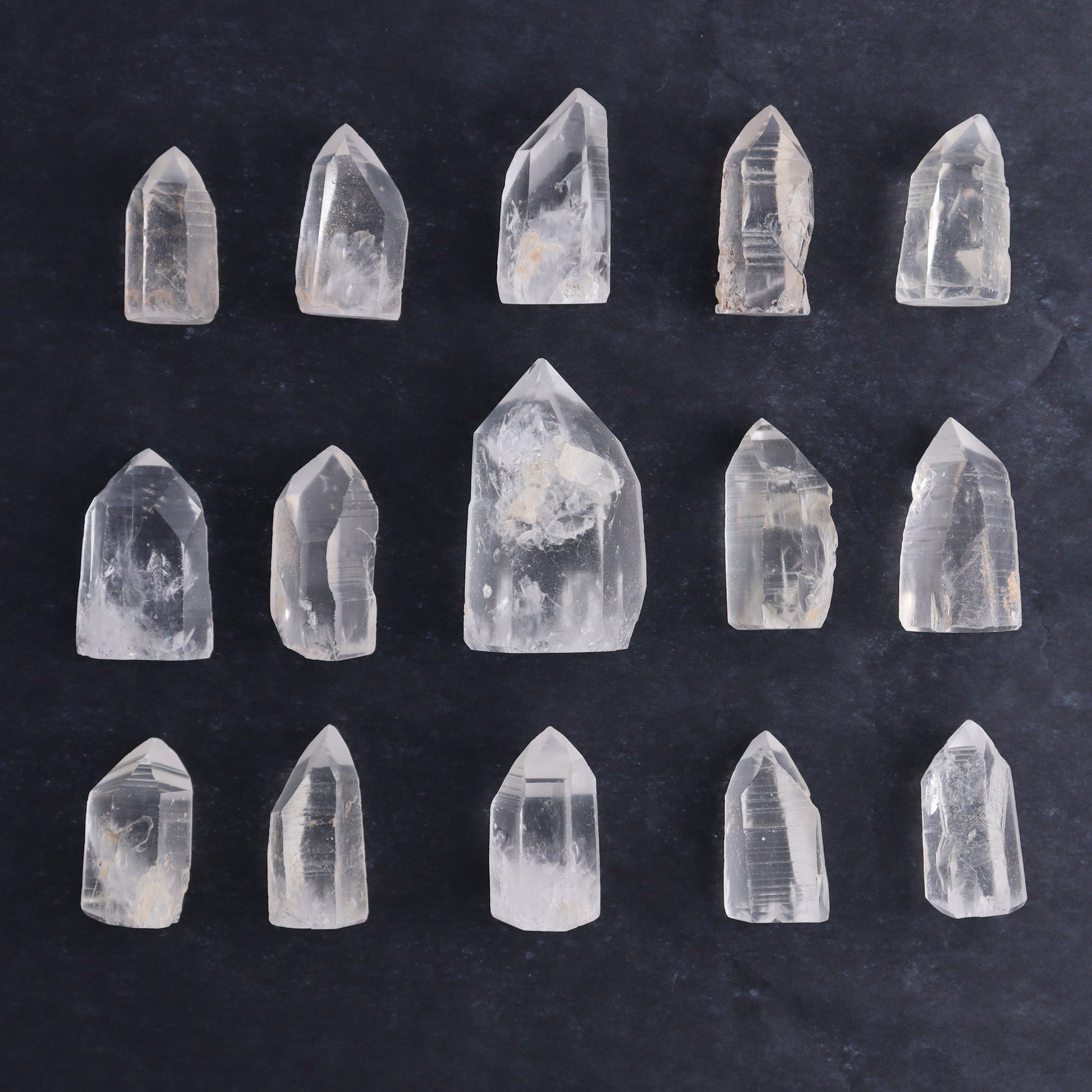 Lemurian Cut Bases Set of 15 - Expert Wholesale and Supplier of Wholesale Crystals & Bulk Gemstones, ["Brazil","Cut Base","Lemurian"]