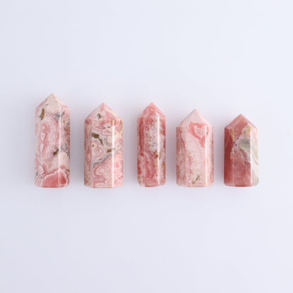 Rhodochrosite Towers Set of 5 - Expert Wholesale and Supplier of Wholesale Crystals & Bulk Gemstones, ["Argentina","Rhodochrosite","Towers"]