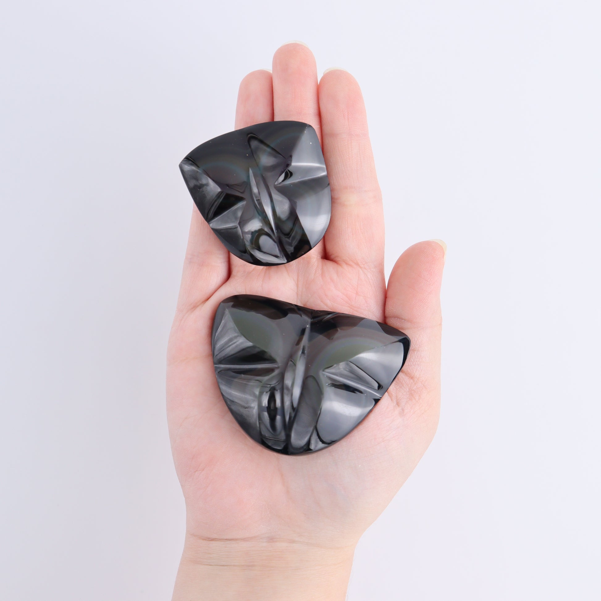 Rainbow Obsidian Butterflies Set of 8 - Expert Wholesale and Supplier of Wholesale Crystals & Bulk Gemstones, ["Butterflies","Butterfly","Mexico","Rainbow Obsidian"]