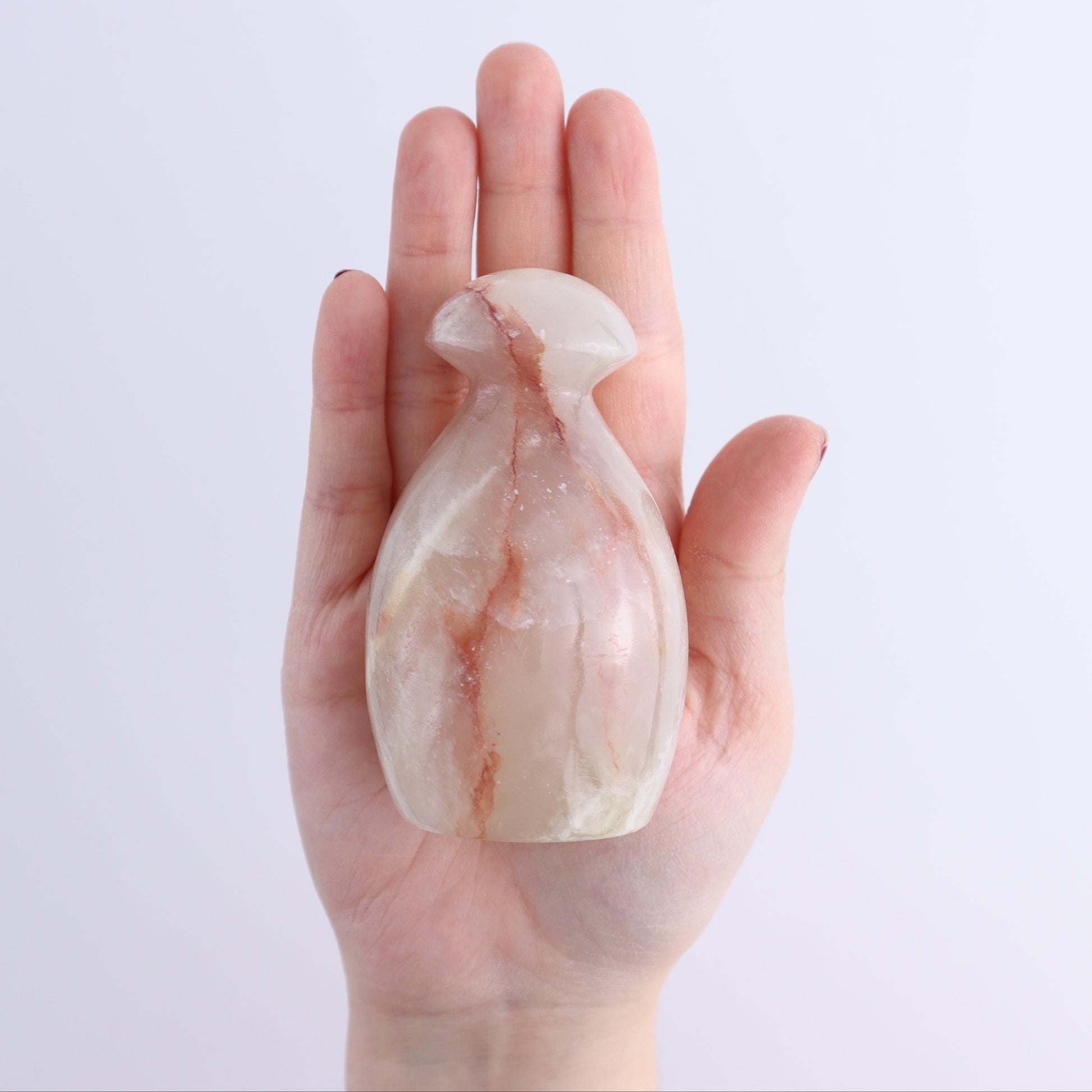 Mexican Onyx/Calcite Mushrooms Set of 5 - Expert Wholesale and Supplier of Wholesale Crystals & Bulk Gemstones, ["Calcite","Mexico","Mushrooms","onyx"]