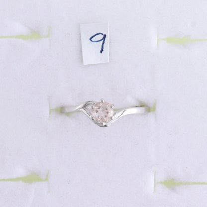 One Morganite Ring - Expert Wholesale and Supplier of Wholesale Crystals & Bulk Gemstones, ["India","Morganite","Ring","sterling silver"]