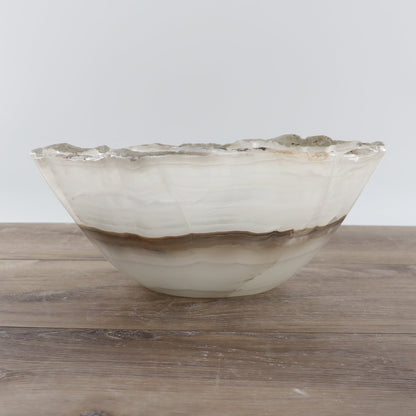 Mexican Onyx/Calcite Bowl 12"