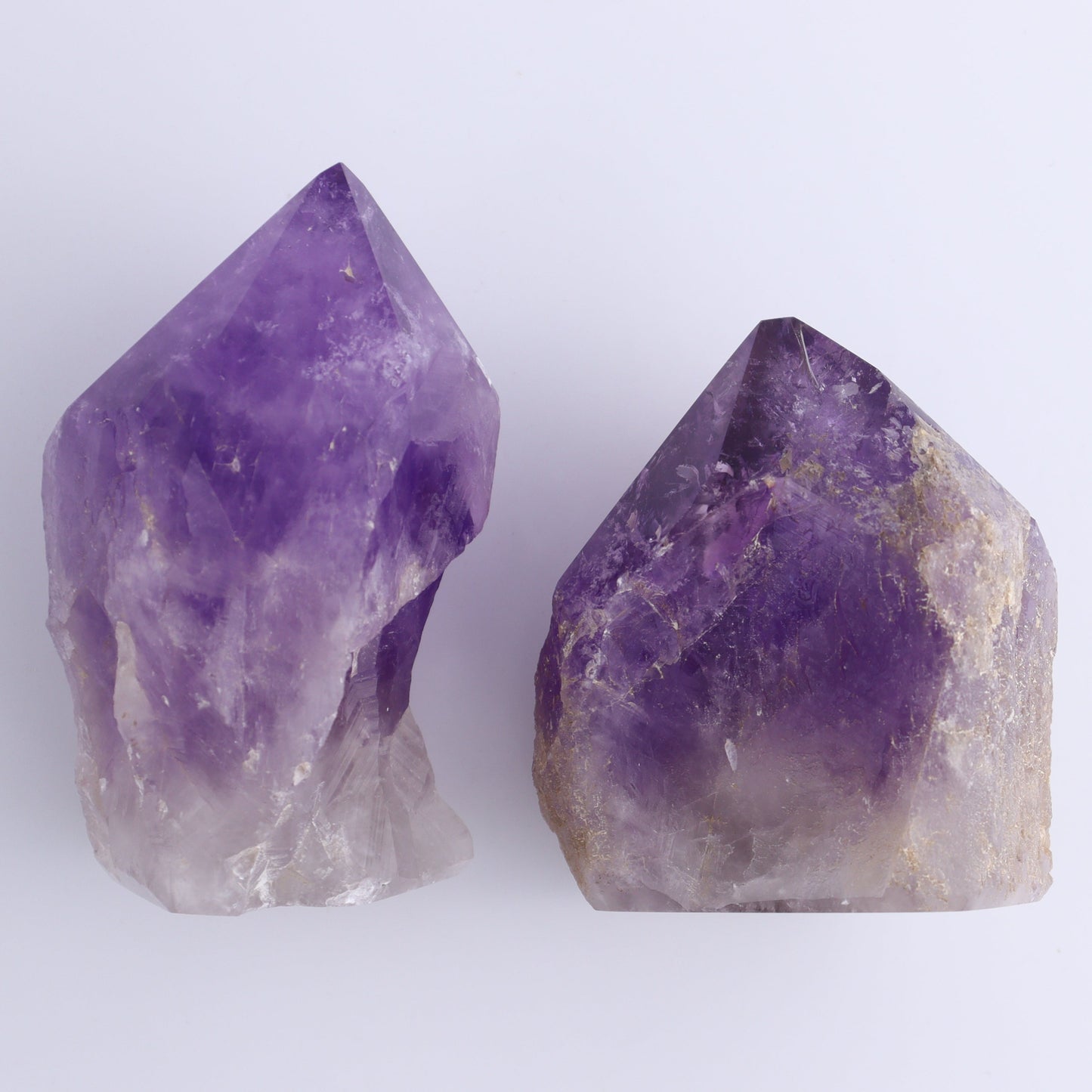 Amethyst Tops Polished Set of 4 - Expert Wholesale and Supplier of Wholesale Crystals & Bulk Gemstones, ["Amethyst","Brazil","Top Polished"]