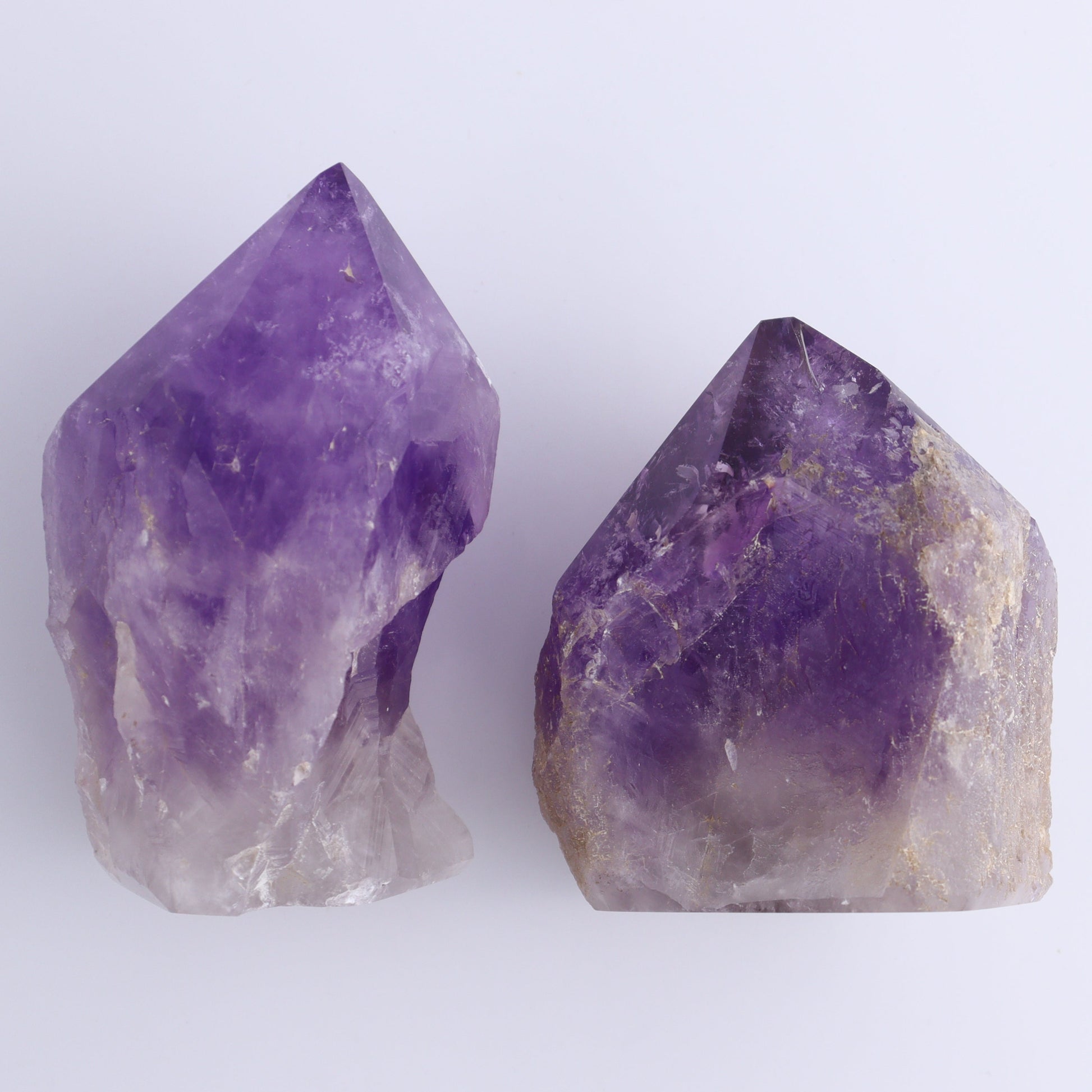 Amethyst Tops Polished Set of 4 - Expert Wholesale and Supplier of Wholesale Crystals & Bulk Gemstones, ["Amethyst","Brazil","Top Polished"]