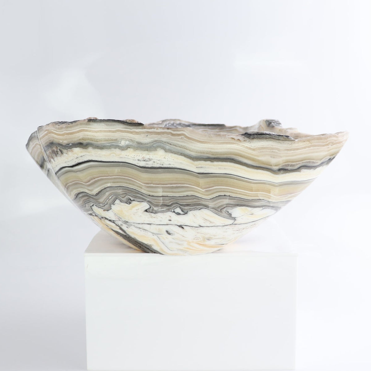Mexican Onyx/Calcite Bowl 13"
