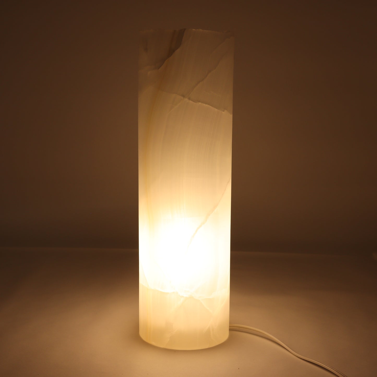 One Wide White Rough Onyx Lamp Blind - Expert Wholesale and Supplier of Wholesale Crystals & Bulk Gemstones, ["Lamps","Mexico","onyx"]