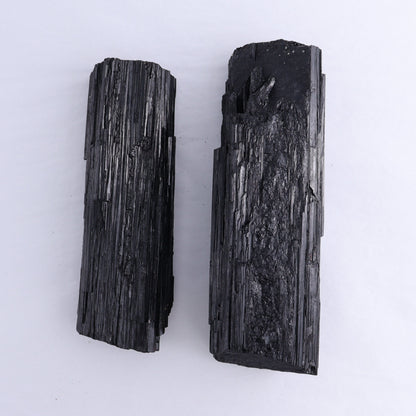 Black Tourmaline Log Set of 2 - Expert Wholesale and Supplier of Wholesale Crystals & Bulk Gemstones, ["Black Tourmaline","logs","Madagascar","Rough","Tourmaline"]