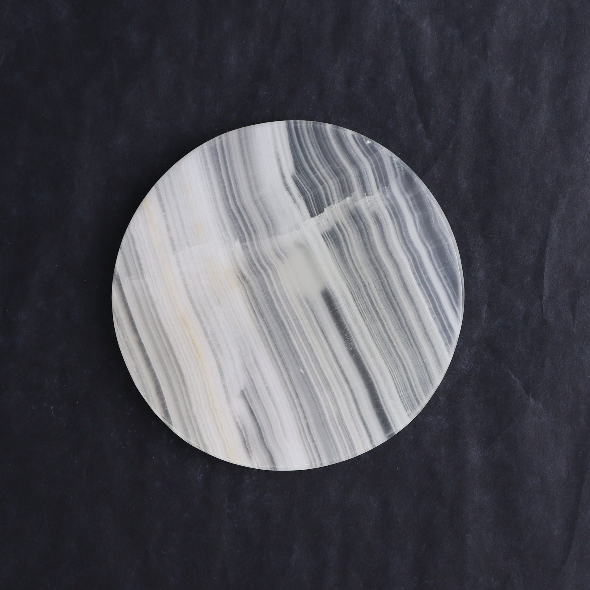 One White Onyx Coaster - Expert Wholesale and Supplier of Wholesale Crystals & Bulk Gemstones, ["Catalog Onyx","coaster","Mexico","onyx","White onyx"]