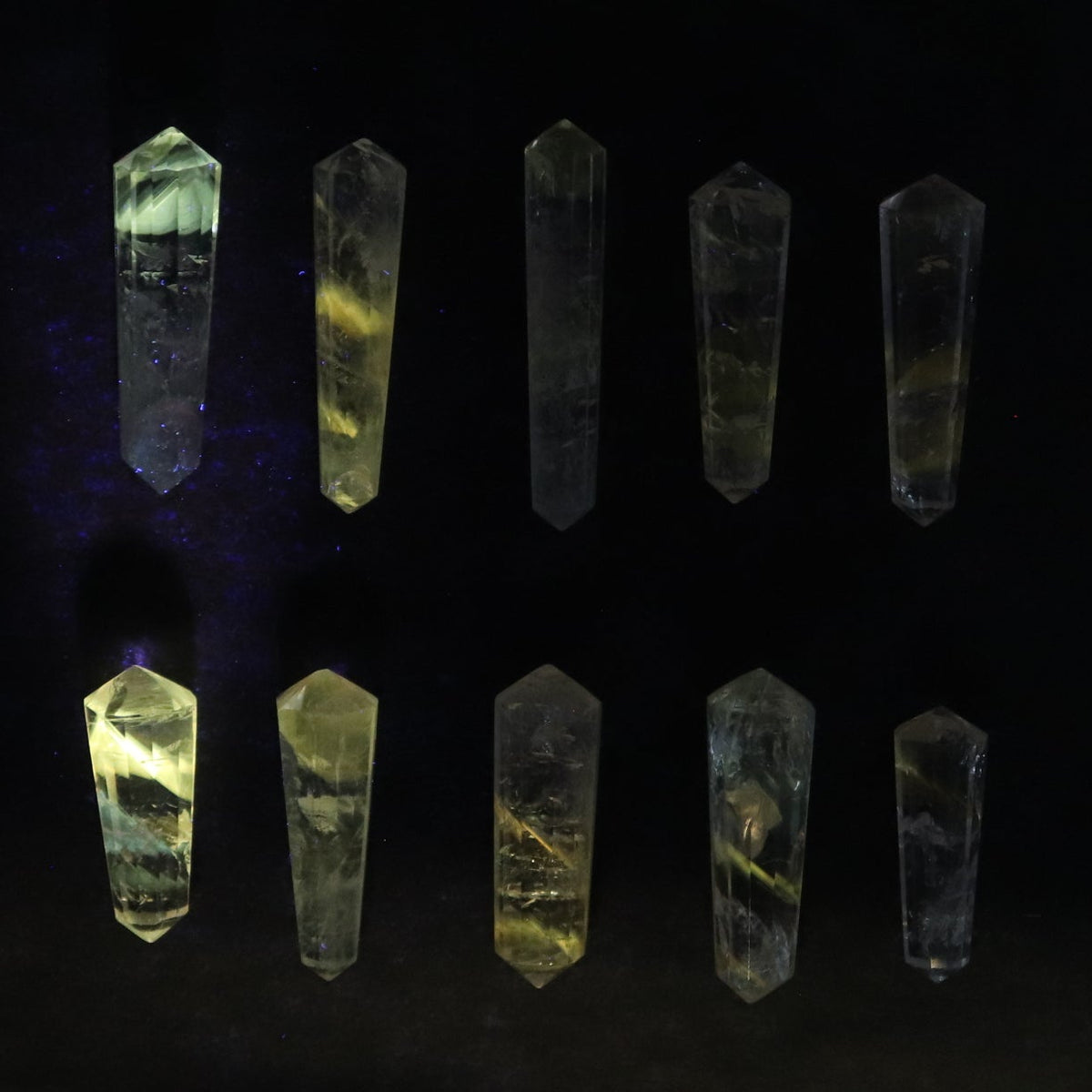 Powellite Amethyst UV Reactive Double Point Set of 10