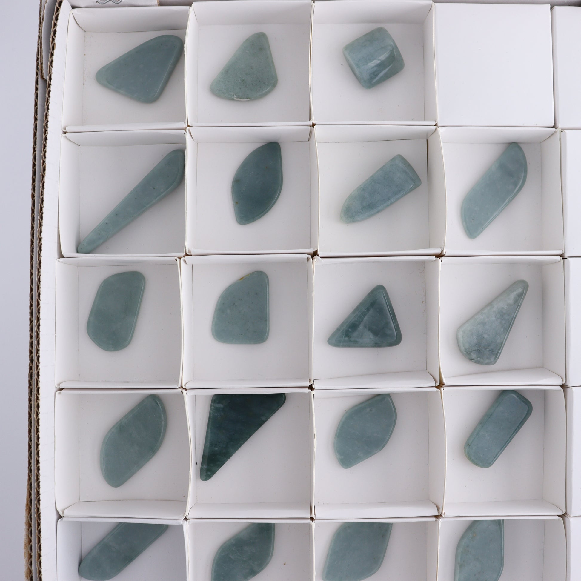 Jadeite Cabs Flats Set of 27 - Expert Wholesale and Supplier of Wholesale Crystals & Bulk Gemstones, ["Cabs","jadeite"]