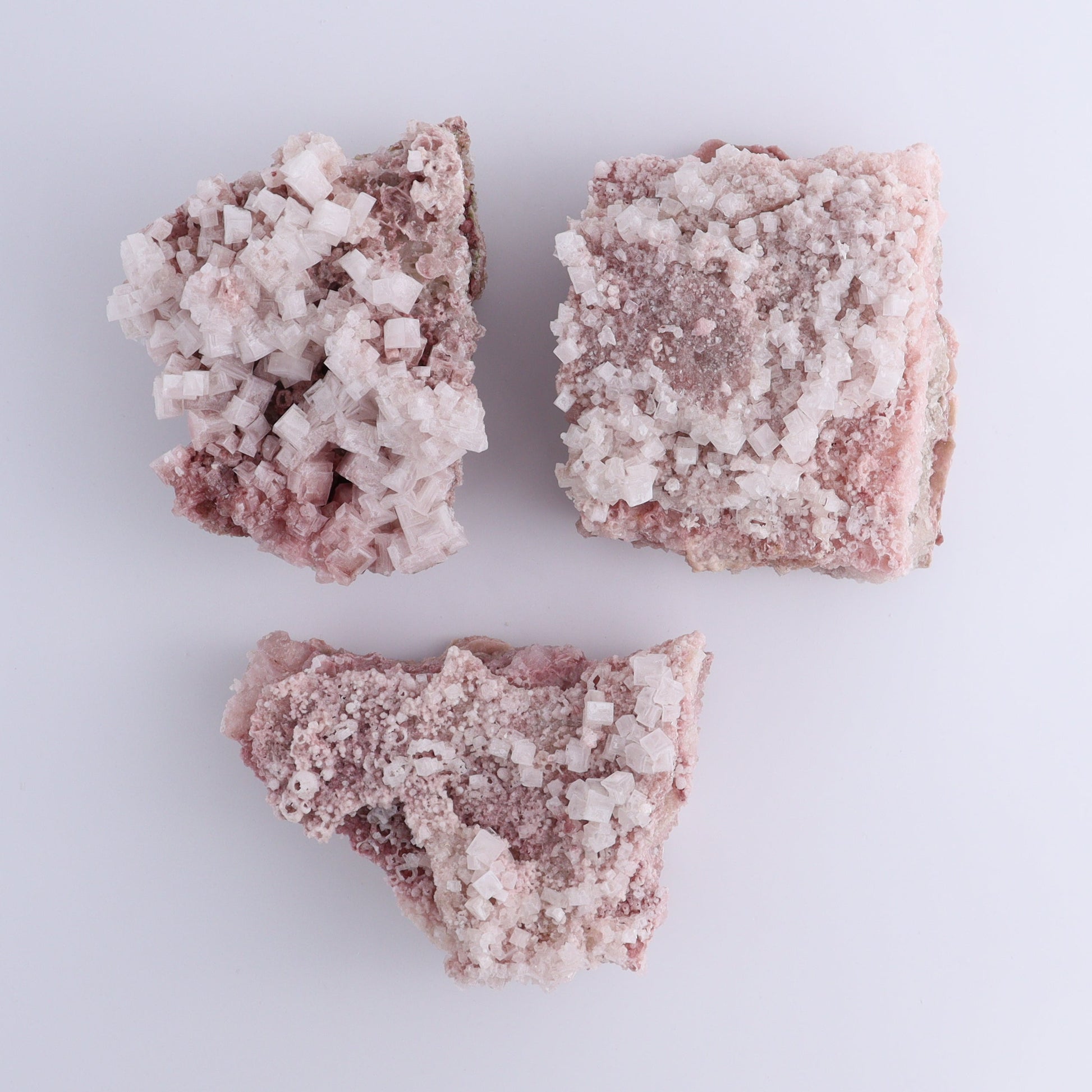 Pink Halite Set of 6 - Expert Wholesale and Supplier of Wholesale Crystals & Bulk Gemstones, ["Flats","Halite","Pink Halite","United States"]