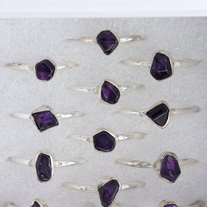 Amethyst Rings Set of 12