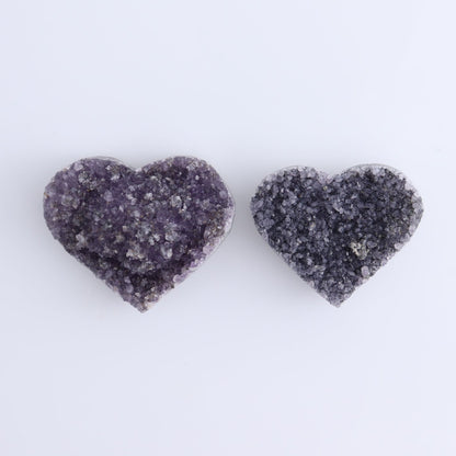 Amethyst Hearts Set of 8