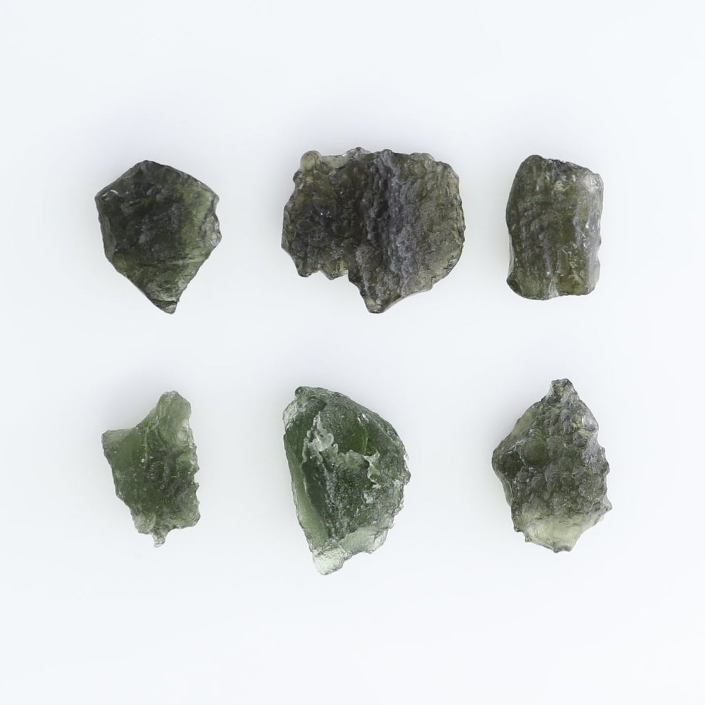 Moldavite Pieces Set of 6