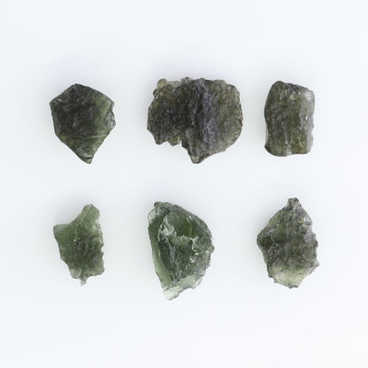 Moldavite Pieces Set of 6