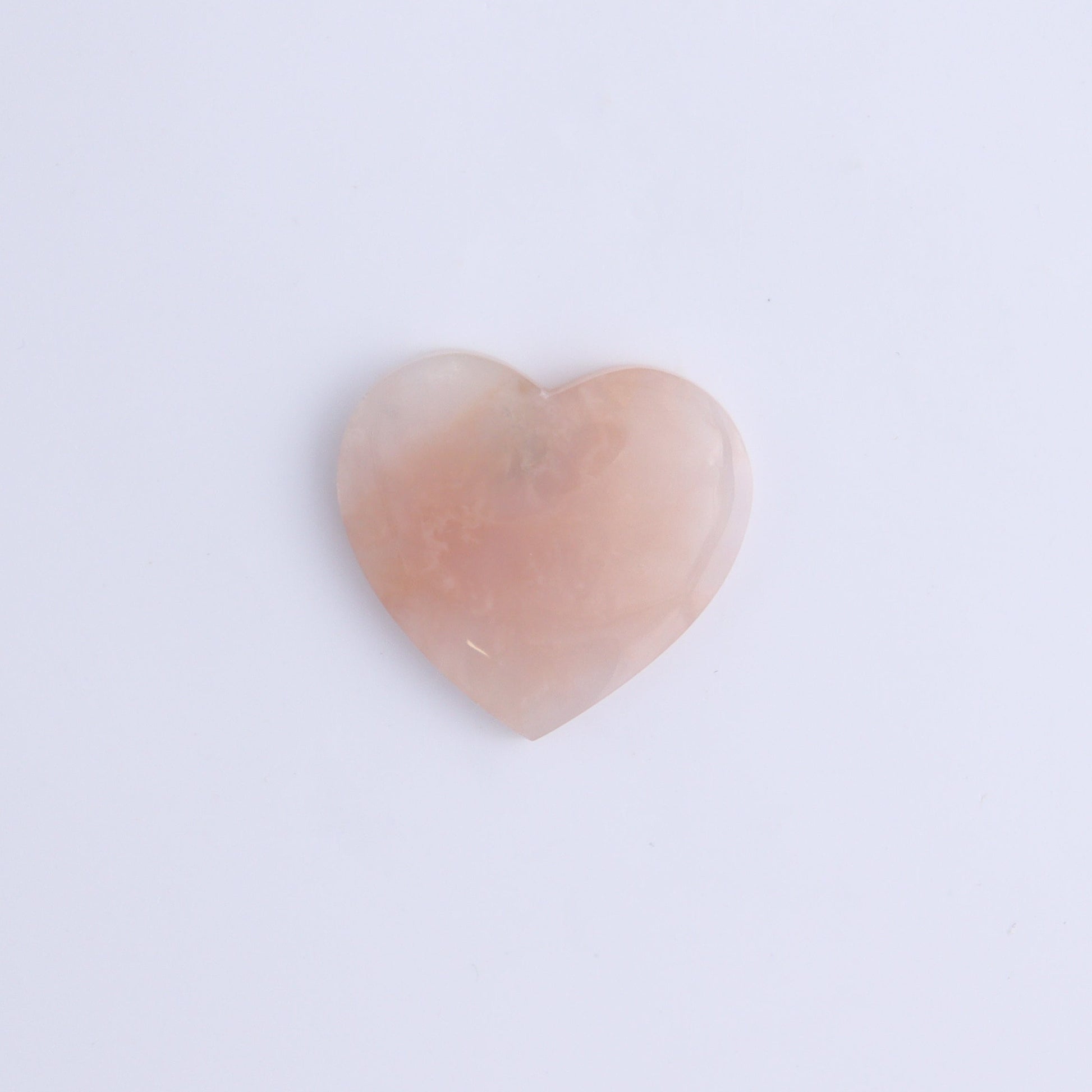 One Pink Carnelian Heart Cab - Expert Wholesale and Supplier of Wholesale Crystals & Bulk Gemstones, ["Cabs","carnelian","Hearts","Pink Carnelian"]