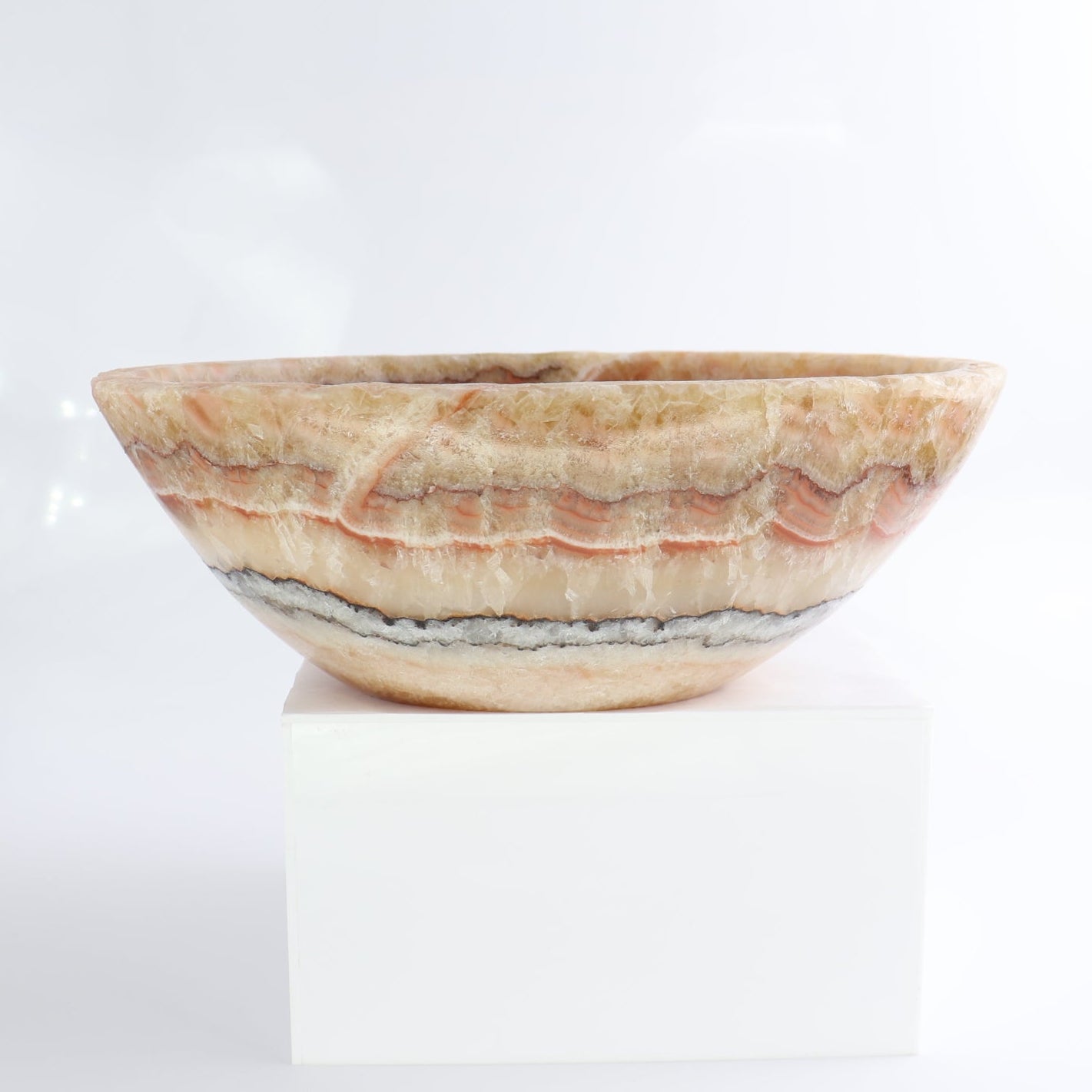 Mexican Onyx/Calcite Bowl 10"