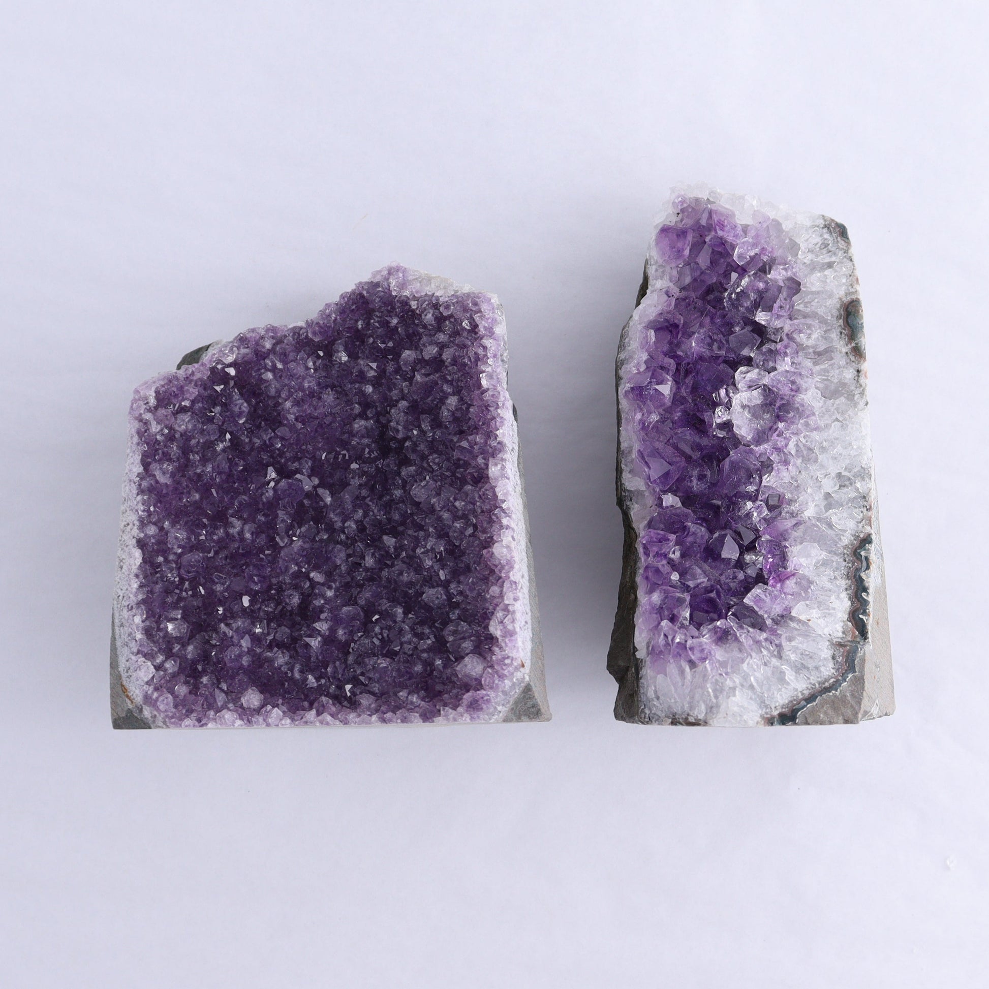Uruguay Amethyst Cut Base Set of 8 - Expert Wholesale and Supplier of Wholesale Crystals & Bulk Gemstones, ["Amethyst","Cut Base","Uruguay"]