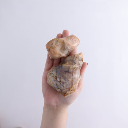 Peach Moonstone Flames Set of 10 - Expert Wholesale and Supplier of Wholesale Crystals & Bulk Gemstones, ["flames","Madagascar","Peach Moonstone"]
