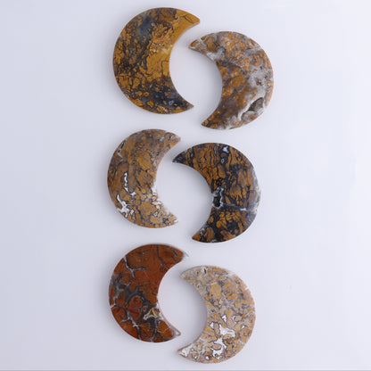 Brecciated Jasper Moons Set of 6 - Expert Wholesale and Supplier of Wholesale Crystals & Bulk Gemstones, ["Brecciated Jasper","Indonesia","moons"]