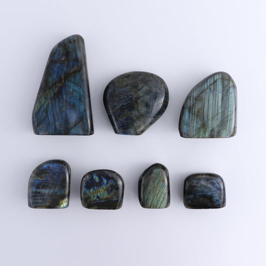 Labradorite Freeform Set of 7 - Expert Wholesale and Supplier of Wholesale Crystals & Bulk Gemstones, ["Freeforms","Labradorite","Madagascar"]