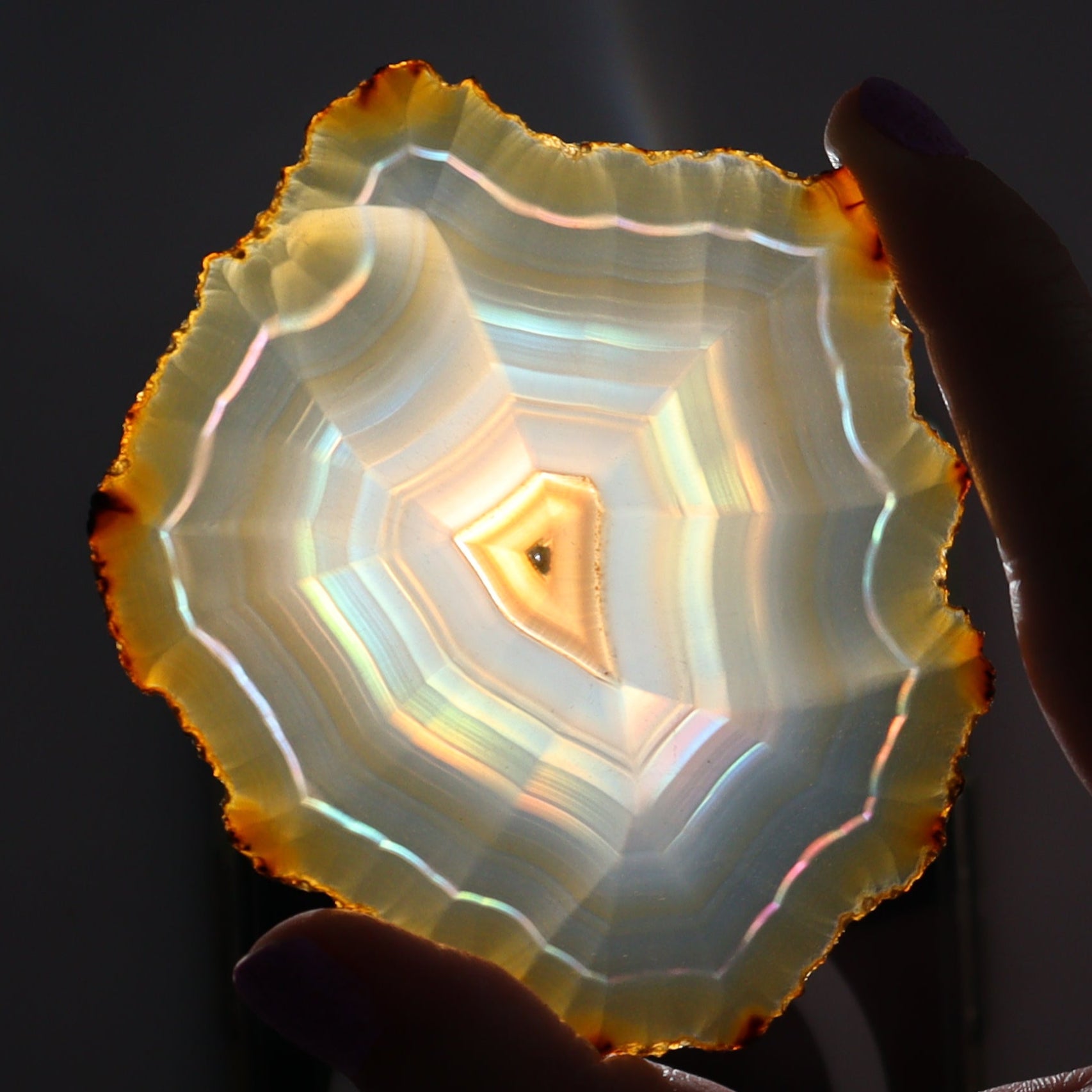 Iris Agate Slices Set of 6 - Expert Wholesale and Supplier of Wholesale Crystals & Bulk Gemstones, ["Agate","Iris Agate","Slices and Slabs"]