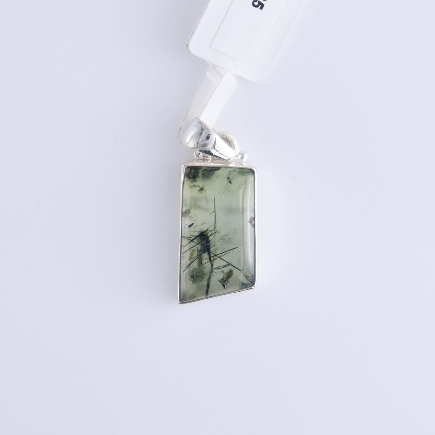 One Prehnite Sterling Silver Pendant (chain not included) - Expert Wholesale and Supplier of Wholesale Crystals & Bulk Gemstones, ["Pendant","Prehnite","sterling silver"]