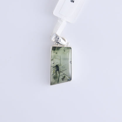 One Prehnite Sterling Silver Pendant (chain not included) - Expert Wholesale and Supplier of Wholesale Crystals & Bulk Gemstones, ["Pendant","Prehnite","sterling silver"]