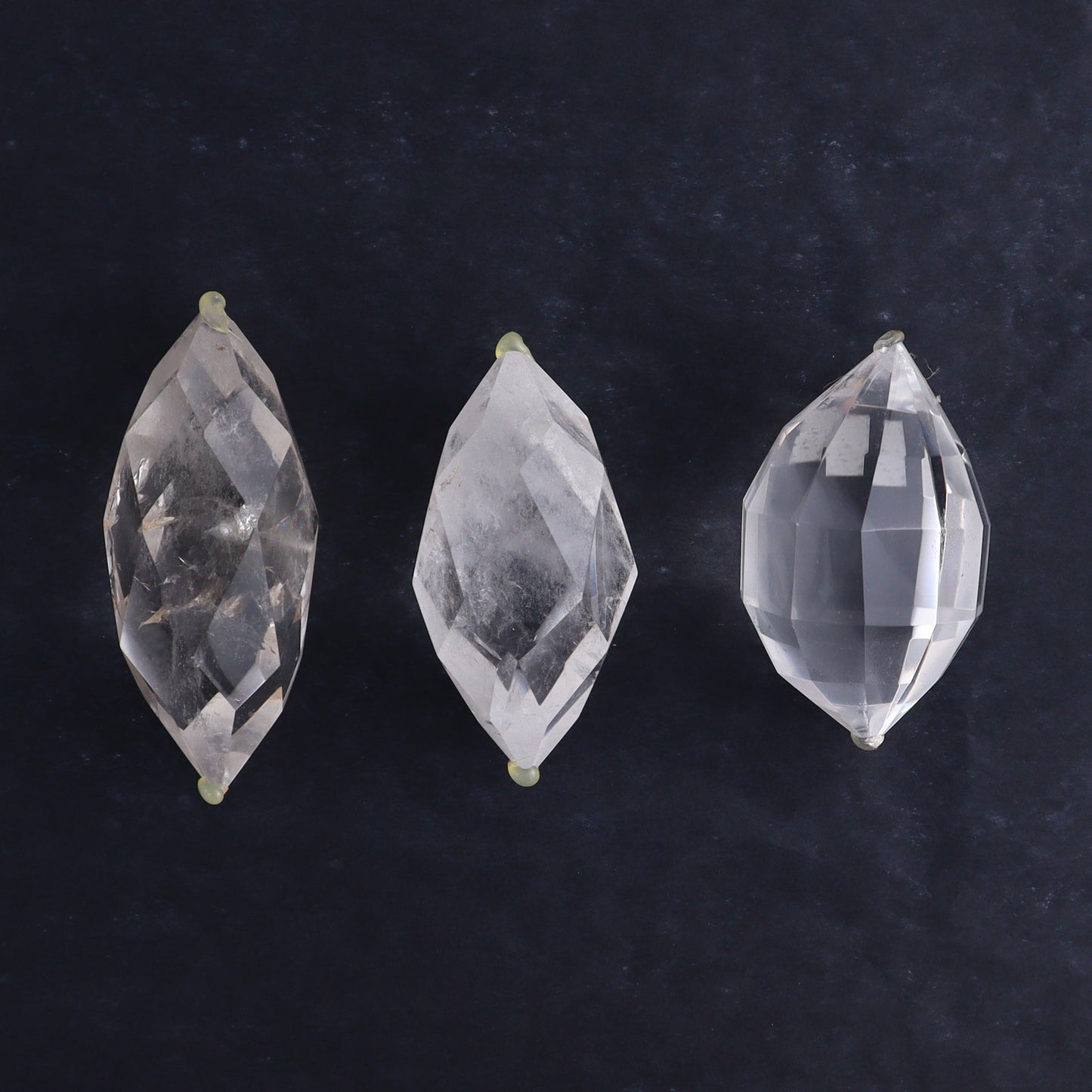Quartz Faceted Double Points Set of 10 - Expert Wholesale and Supplier of Wholesale Crystals & Bulk Gemstones, ["Brazil","Clear Quartz","Mixed Carvings","Quartz"]