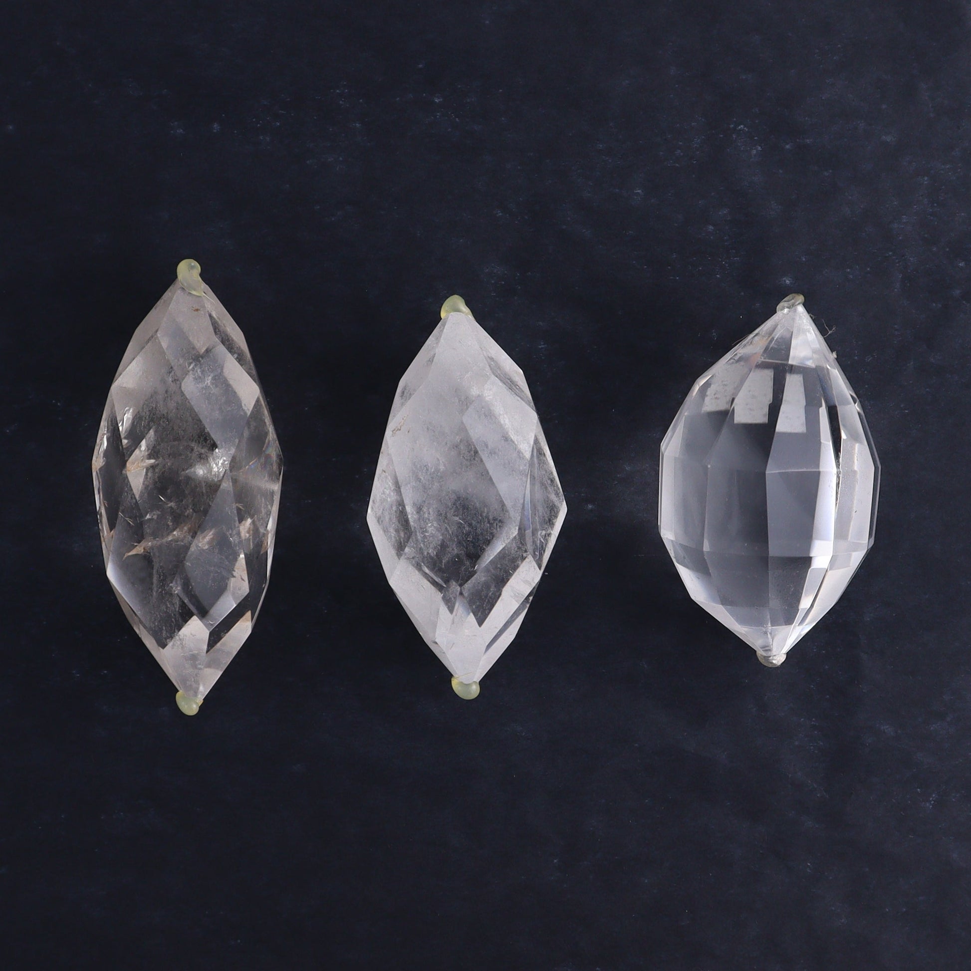 Quartz Faceted Double Points Set of 10 - Expert Wholesale and Supplier of Wholesale Crystals & Bulk Gemstones, ["Brazil","Clear Quartz","Mixed Carvings","Quartz"]